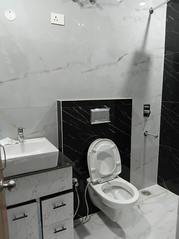 Bathroom in 3 BHK Apartment at MS Enclave Zirakpur, Dhakoli – for Rent