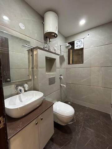 Bathroom in 3 BHK Builder Floor at Malviya Nagar – for Rent