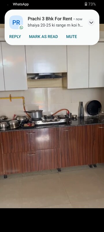 Kitchen in 3 BHK Apartment at Parker White Lily, Sector 8 – for Rent