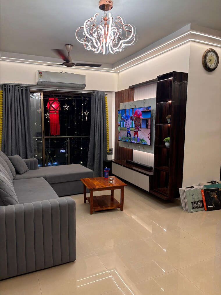 Living Room, vasant-leela-apartment 1 Bedroom 300 Sq.Ft. Apartment In Ghodbunder Road Thane 9270017