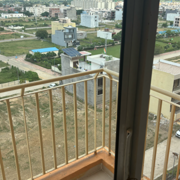 Balcony in 3 BHK Apartment at Wave Dream Homes, Ram Nagar – for Rent
