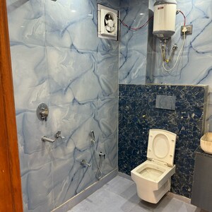 Bathroom in 3 BHK Builder Floor at Dashrath Puri – for Sale