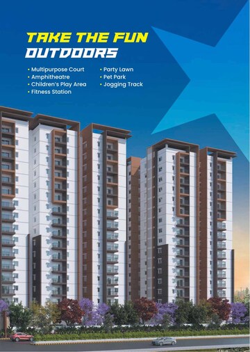 3 BHK Apartment – Exterior View View at Aparna Cyber Star, Osman Nagar - for Sale