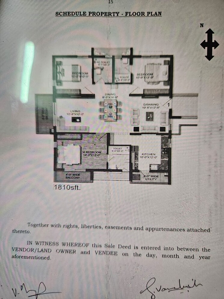 Floor Plan, financial district 3 Bedroom 1816 Sq.Ft. Apartment In Financial District Hyderabad 9270260