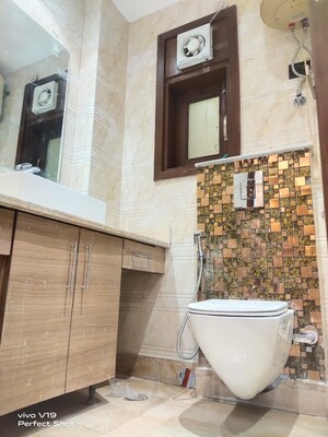 Bathroom in 3 BHK Builder Floor at Kailash Hills – for Sale