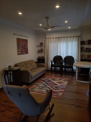 Living Room in 2 BHK Apartment at Clover Dale, Koregaon Park – for Rent