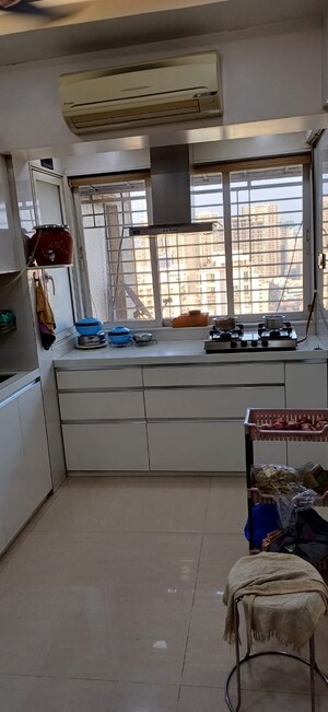Kitchen in 3 BHK Apartment at Shiv Shakti Complex, Andheri West – for Rent