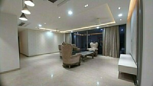 Living Room in 4 BHK Apartment at Oberoi Realty Esquire, Goregaon East – for Sale