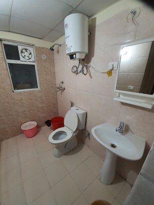 Bathroom in 3 BHK Apartment at Habitech Greens, Tech Zone 4 Greater Noida – for Rent