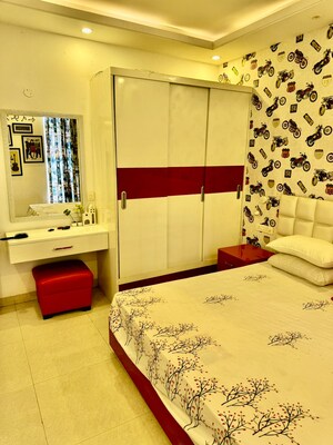 Bedroom in 3 BHK Builder Floor at Omaxe New Chandigarh, North Mullanpur – for Rent