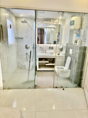 Bathroom in 3 BHK Builder Floor at Omaxe New Chandigarh, North Mullanpur – for Rent