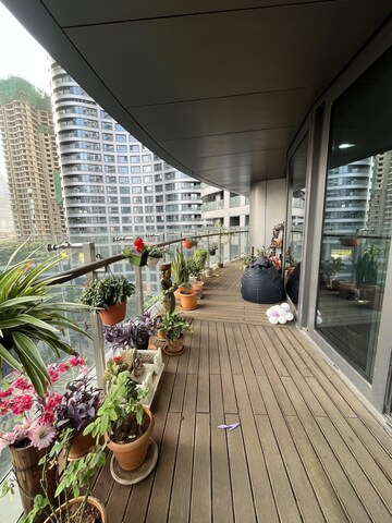 Balcony in 4 BHK Apartment at Lodha The World Towers World One Tier 2, Worli – for Rent