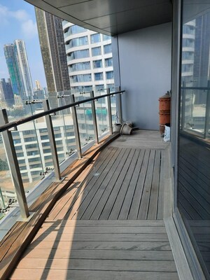 Balcony in 4 BHK Apartment at Lodha The World Towers World One Tier 2, Worli – for Rent