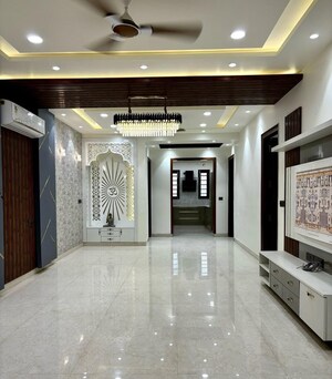 Living Room in 3 BHK Builder Floor at Puri Aman Vilas, Sector 89 – for Sale