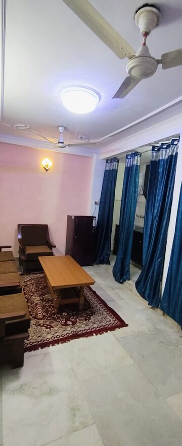 Living Room in 1 BHK Builder Floor at Freedom Fighters Enclave – for Rent