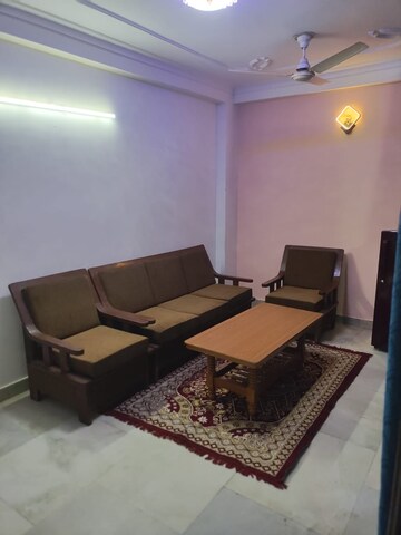 Living Room in 1 BHK Builder Floor at Freedom Fighters Enclave – for Rent