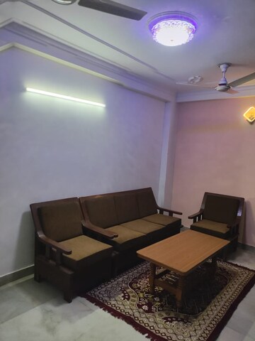 Living Room in 1 BHK Builder Floor at Freedom Fighters Enclave – for Rent