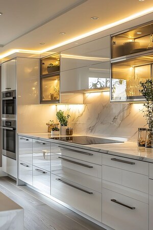 Kitchen in 4 BHK Apartment at M3M Crown, Sector 111 – for Sale