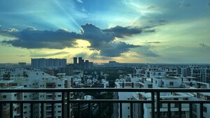 Balcony in 3 BHK Apartment at Aparna Sarovar Zicon, Nallagandla – for Rent