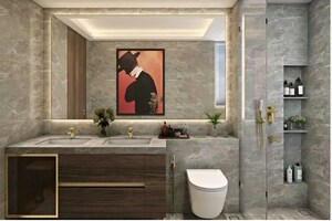 Attached Bathroom in 3 BHK Apartment at Hiranandani Empress Hill, Powai – for Sale