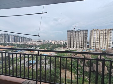 Balcony in 3 BHK Apartment at Rainbow Vistas, Hi Tech City – for Rent