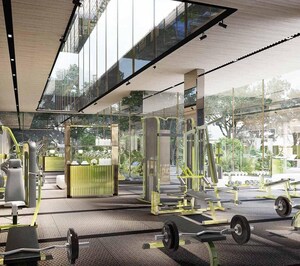 Gym in 4 BHK Apartment at Rustomjee Crown, Prabhadevi – for Rent