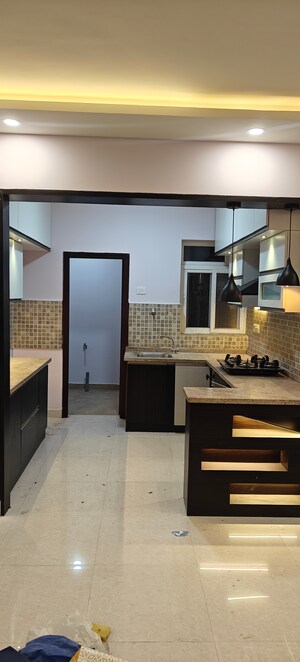 Kitchen in 3 BHK Apartment at SJR Blue Waters, Off Sarjapur Road – for Rent