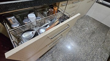 Kitchen in 1 BHK Apartment at Khar West – for Rent
