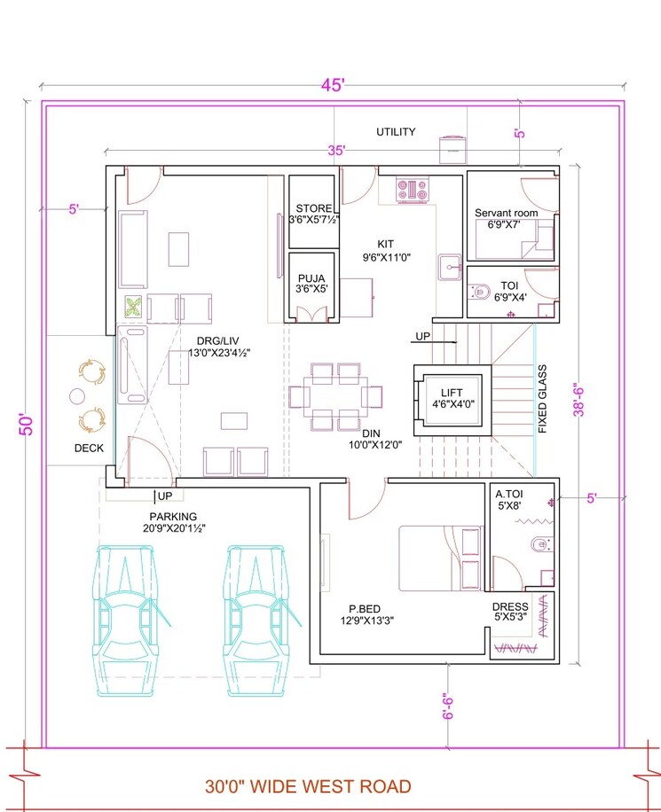 Floor Plan, tukkuguda 4 Bedroom 4314 Sq.Ft. Villa In Tukkuguda Hyderabad 9271416