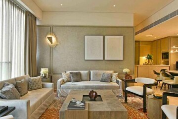 Living Room in 4 BHK Apartment at Rustomjee Crown, Prabhadevi – for Rent