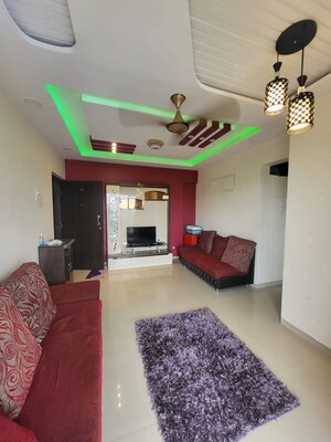 Living Room in 1 BHK Apartment at Sahil Pride Residency Daffodil, Kasarvadavali – for Sale