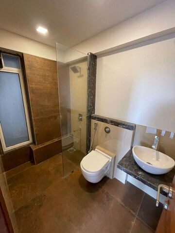 Bathroom in 3 BHK Apartment at Khar West – for Rent