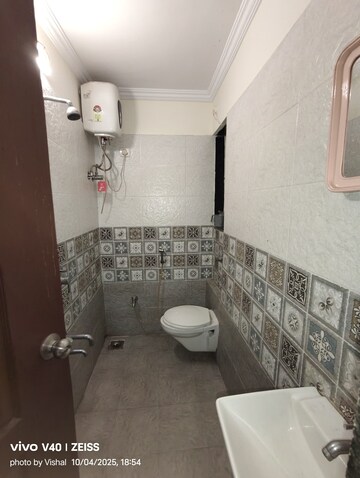 Bathroom in 1 BHK Apartment at Cosmos Enclave, Kasarvadavali – for Rent
