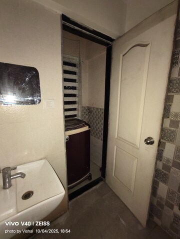 Bathroom in 1 BHK Apartment at Cosmos Enclave, Kasarvadavali – for Rent