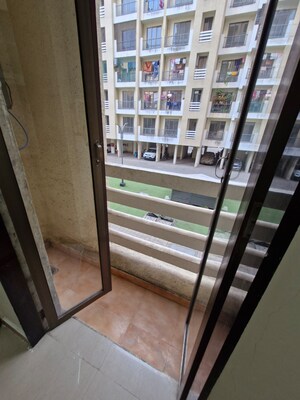 Balcony in 1 BHK Apartment at Ekta Brooklyn Park, Virar West – for Rent