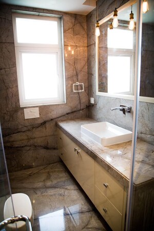 Attached Bathroom in 4 BHK Builder Floor at Boutique Residential Apartments A 3 2, Vasant Vihar – for Rent