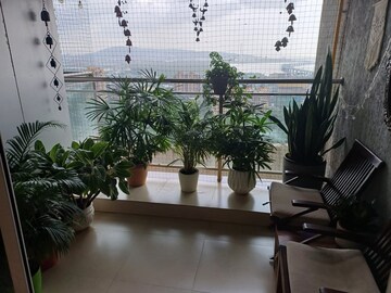 Balcony in 2 BHK Apartment at Omkar Veda Exclusive, Parel – for Rent