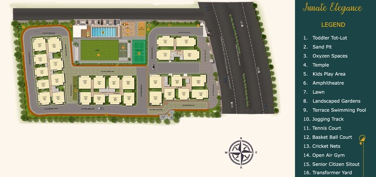 Master Plan, aakriti-miro 3 Bedroom 2036 Sq.Ft. Apartment In Nallagandla Hyderabad 9271613