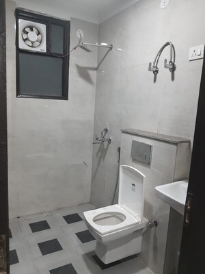 Bathroom in 3 BHK Builder Floor at Chattarpur – for Rent