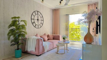 Living Room in 1 BHK Apartment at Sheth Vasant Oasis, Andheri East – for Rent