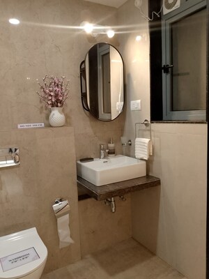 Bathroom in 3 BHK Apartment at Sheth Vasant Oasis, Andheri East – for Rent