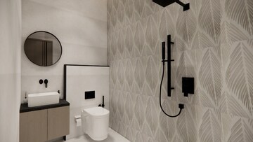 Bathroom in 4 BHK Villa at Mansarovar Extension – for Sale