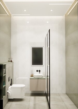 Bathroom in 4 BHK Villa at Mansarovar Extension – for Sale