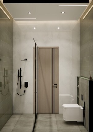 Bathroom in 4 BHK Villa at Mansarovar Extension – for Sale