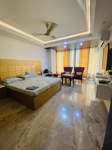 Living Room in 3.5 BHK Builder Floor at Ansal Sushant Lok I, Sector 43 – for Sale