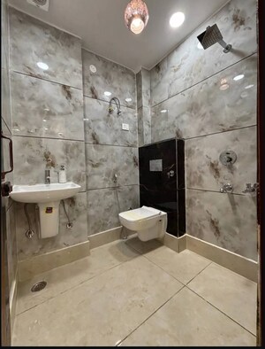 Bathroom in 4 BHK Builder Floor at SA HOMES I, Uttam Nagar – for Sale