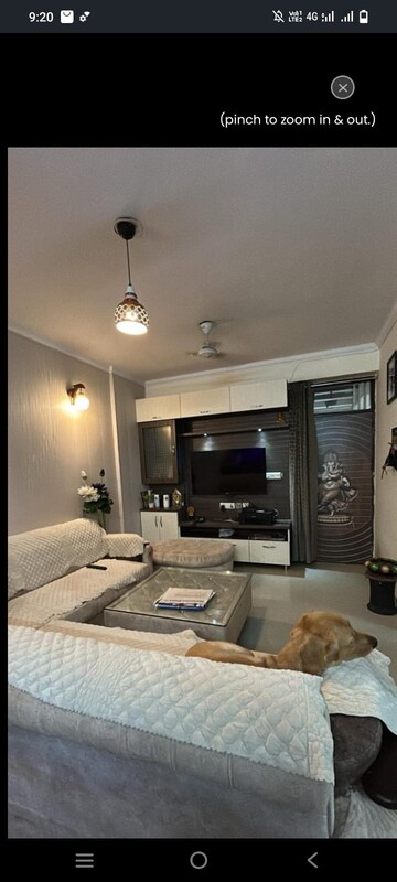 Living Room in 2.5 BHK Apartment at KW Srishti, Raj Nagar Extension – for Rent