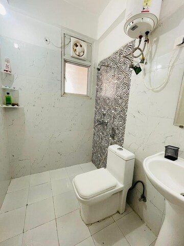 Bathroom in 2.5 BHK Apartment at Nirala Aspire, Panchsheel Green – for Rent