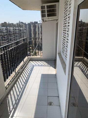 Balcony in 2.5 BHK Apartment at Nirala Aspire, Panchsheel Green – for Rent