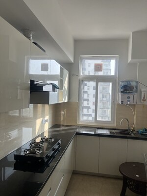 Kitchen in 2.5 BHK Apartment at Omaxe Lake, North Mullanpur – for Rent
